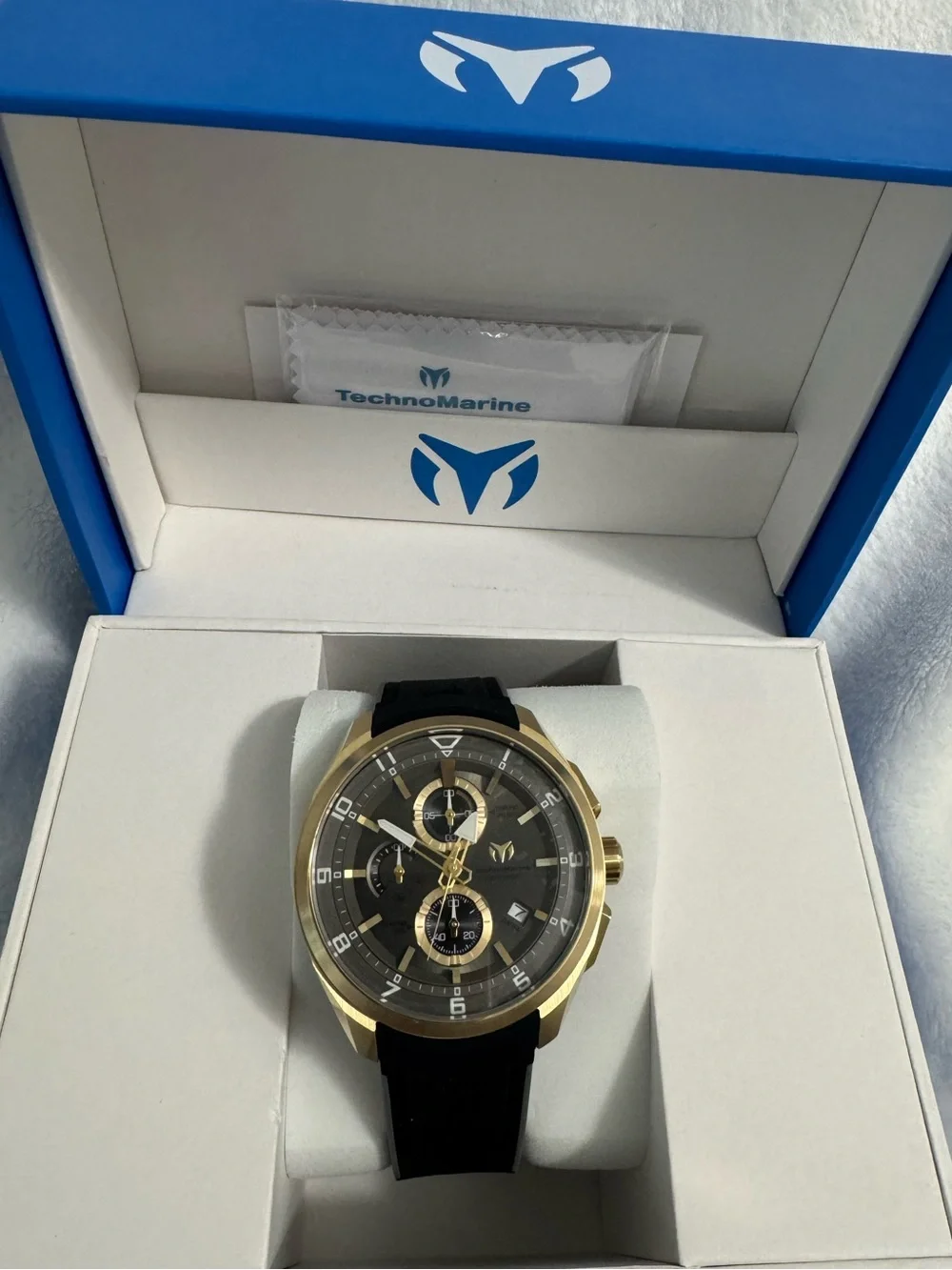 TechnoMarine Ocean Quantum Sport Men's Watch 44mm. Grey, Black (TM-318125)